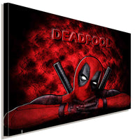 Deadpool Comic Held Leinwandbild AK ART Bilder Kunstdruck Keilrahmen FANART TOP