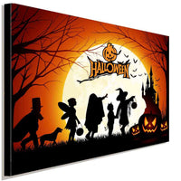 Halloween Mond Leinwandbild AK Art Bilder Wanddeko Wandbild Kunstdruck TOP XXL