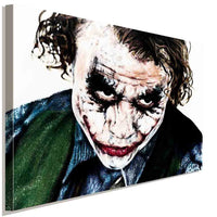 Joker Blick Leinwandbild LaraArt Studio Wanddeko Wandbild Kunstdruck FANART TOP