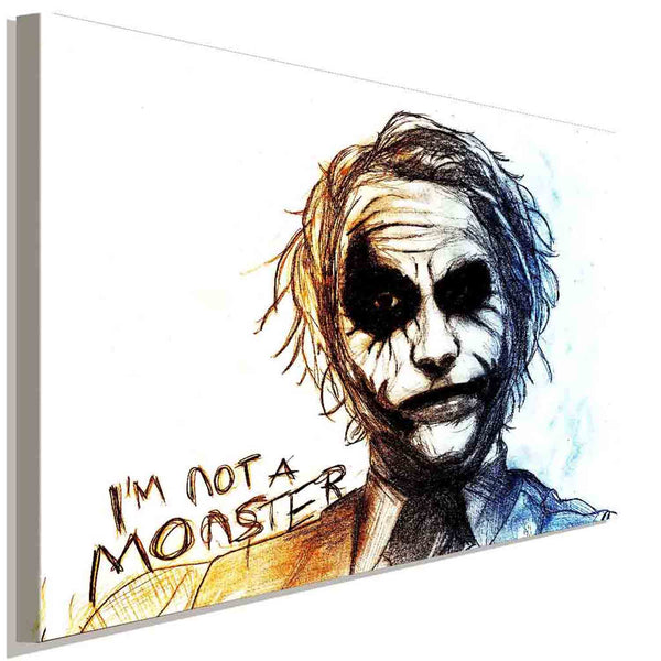 Joker Monster Art Leinwandbild AK Art Bilder Wanddeko Wandbild Kunstdruck XXL