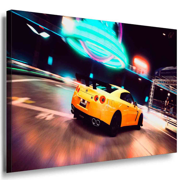 Need for Speed Car Japan Leinwandbild Auto / AKArt Bilder / Leinwand Bild Mehrfarbig
