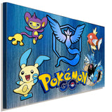 Pokemon GO Catch them all! Leinwandbild LaraArt Studio Wanddeko Wandbild FANART
