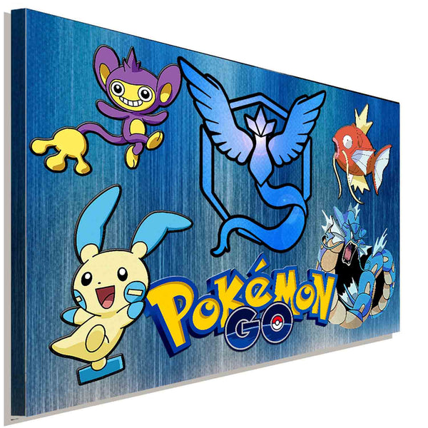 Pokemon GO Catch them all! Leinwandbild LaraArt Studio Wanddeko Wandbild FANART