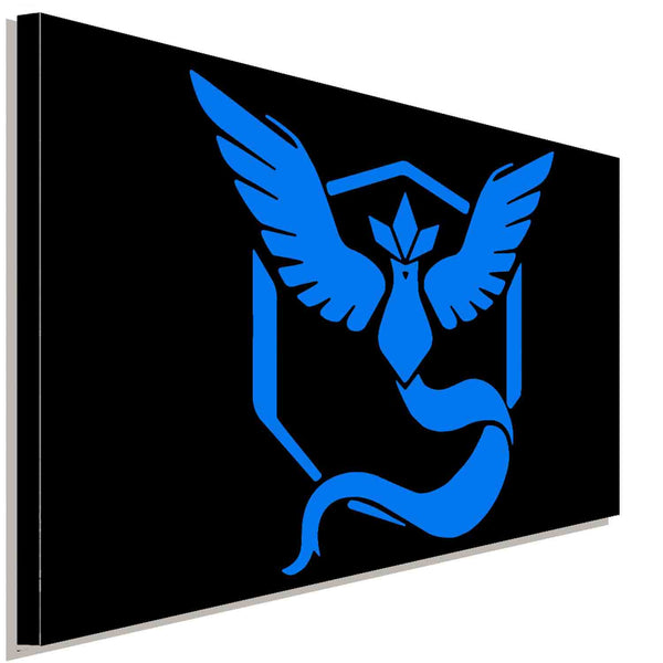 Pokemon GO Team Blau Arktos Leinwandbild AK ART Wanddeko Wandbild Kunstdruck TOP