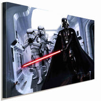 Star Wars Darth Vader Stormtrooper Leinwandbild AK ART Wanddeko Wandbild TOP XXL