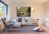 Nissan Wald Herbst Leinwandbild / AK ART / Auto Mehrfarbig.