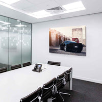 Corvette Leinwandbild im Beton-Style – Breiter C6 Sportwagen | AK Art Auto-Kunstdruck