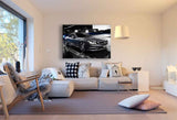 Mercedes SL63 AMG Leinwandbild – Dynamischer Sportwagen bei Nacht | AK Art Auto Wandbild Modern