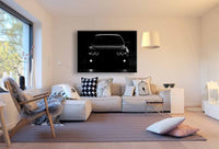 BMW Nacht Leinwandbild – Schwarz-Weiß Auto-Kunst | AK Art Wandbild