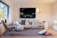 Lamborghini Grün Braun Leinwandbild – Exklusives Auto-Motiv in Schwarz-Gold | AK Art Kunstdruck für stilvolle Räume