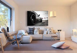Lamborghini Schwarz Leinwandbild – Elegantes Auto-Motiv in Schwarz und Rot | AK Art Kunstdruck für stilvolle Räume