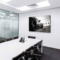 Lamborghini Schwarz Leinwandbild – Elegantes Auto-Motiv in Schwarz und Rot | AK Art Kunstdruck für stilvolle Räume