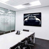 Lamborghini Weiß Sport Leinwandbild – Dynamisches Auto-Motiv in Schwarz-Weiß | AK Art Kunstdruck für moderne Räume