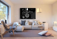 Bentley Mulsanne Leinwandbild – Elegantes Auto-Motiv in Schwarz-Weiß | AK Art Kunstdruck für luxuriöse Räume