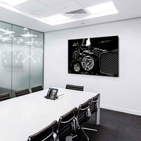 Bentley Mulsanne Leinwandbild – Elegantes Auto-Motiv in Schwarz-Weiß | AK Art Kunstdruck für luxuriöse Räume