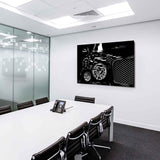Bentley Mulsanne Leinwandbild – Elegantes Auto-Motiv in Schwarz-Weiß | AK Art Kunstdruck für luxuriöse Räume