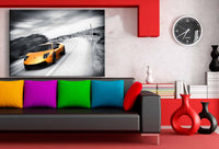 Lamborghini Speed Leinwandbild / AK Art Bilder / Auto + Mehrfarbig + Kunstdruck