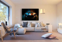 Sportwagen Blau Rot Abstrakt Leinwandbild | AK Art Bilder | Auto Kunst Druck