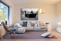 Lamborghini Aventador Schwarz Flügel Türen Leinwandbild / AK Art Bilder / Auto + Kunstdruck
