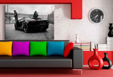 Lamborghini Aventador Schwarz Flügel Türen Leinwandbild / AK Art Bilder / Auto + Kunstdruck