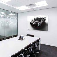 Lamborghini Veneno Silber Sportwagen Leinwandbild / AK Art Bilder / Auto + Kunstdruck