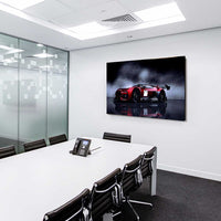 Citroën Rennwagen Schwarz-Weiß Leinwandbild – Futuristisches Auto Wandbild XXL – AK Art Bilder Kunstdruck