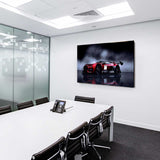 Citroën Rennwagen Schwarz-Weiß Leinwandbild – Futuristisches Auto Wandbild XXL – AK Art Bilder Kunstdruck