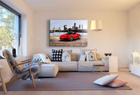 Ferrari 480 Auto Leinwandbild AK Art Bilder Mehrfarbig Wandbild TOP XXL Geschenk