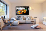 Toyota Supra Leinwandbild – Tuning-Legende mit Drachen-Design | AK ART Auto Wandbild XXL