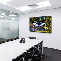 Mercedes-Benz Auto Leinwandbild – Futuristisches Design in Weiß | AK Art Auto Wandbild FAN ART XXL