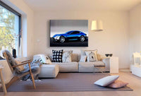 Infiniti Essence Konzept Auto Leinwandbild – Futuristisches Design in Blau | AK ART Wandbild XXL