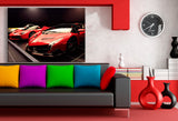 Lamborghini & Ferrari Leinwandbild – Supersportwagen im Galerie-Stil | AK ART Wandbild XXL Auto