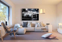 Chevrolet Camaro ZL1 Leinwandbild – Schwarzer Muscle-Car mit Chromfelgen | AK ART Auto Wandbild XXL