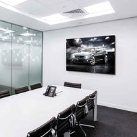 Chevrolet Camaro ZL1 Leinwandbild – Schwarzer Muscle-Car mit Chromfelgen | AK ART Auto Wandbild XXL