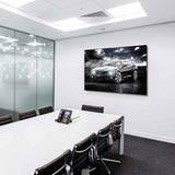 Chevrolet Camaro ZL1 Leinwandbild – Schwarzer Muscle-Car mit Chromfelgen | AK ART Auto Wandbild XXL