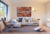 Dornen Leinwandbild – Silberne Stacheln vor rotem Fels | AK ART Natur-Kunstdruck XXL