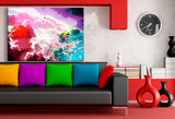 Bunte Wolken im Fantasy-Stil – Abstraktes Traum-Leinwandbild mit kosmischer Tiefe & Farbenpracht | AK ART