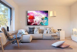 Bunte Wolken im Fantasy-Stil – Abstraktes Traum-Leinwandbild mit kosmischer Tiefe & Farbenpracht | AK ART