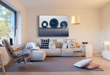 Linsen Objektiv Abstrakt Leinwandbild – Fotokunst mit Kameralinsen | AK ART Technik-Wandbild XXL