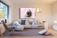 SEO‑Titel (Langversion, 125 Zeichen) Auge Abstrakt Leinwandbild – Surrealer Blick mit Wassereffekten & Eistruktur, modern & hochwertig | Made in Germany von AK ART