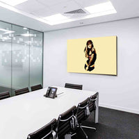 Tätowierte Frau AK Art Bilder / Leinwand Bild + Mehrfarbig + Kunst Wandbild Wanddeko