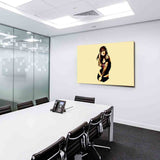 Tätowierte Frau AK Art Bilder / Leinwand Bild + Mehrfarbig + Kunst Wandbild Wanddeko