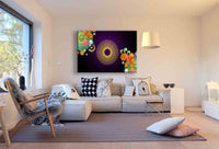 Abstrakte Wand Leinwandbild AK Art Bilder Mehrfarbig Wandbild Made in Germany