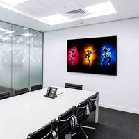 Dancing People Leinwandbild AK Art Bilder Mehrfarbig Wandbild Made in Germany Abstrakt