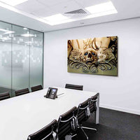 Smoking Skull Leinwandbild AK Art Bilder Wandbild made in Germany Top XXL Abstrakt
