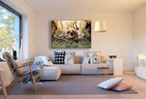 Smoking Skull Leinwandbild AK Art Bilder Wandbild made in Germany Top XXL Abstrakt