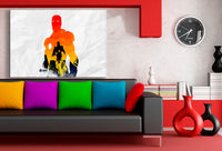 Iron Man Leinwandbild AK Art Bilder Mehrfarbig Wandbild Made in Germany