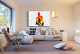 Iron Man Leinwandbild AK Art Bilder Mehrfarbig Wandbild Made in Germany