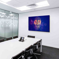 Abstrakte Schädel Leinwandbild AK Art Bilder Mehrfarbig Wandbild Made in Gemany