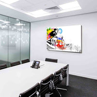 DJ / DJ-Mixer Abstrakt Leinwandbild AK Art Bilder Mehrfarbig Wandbild – Ak Art Leinwandbilder
